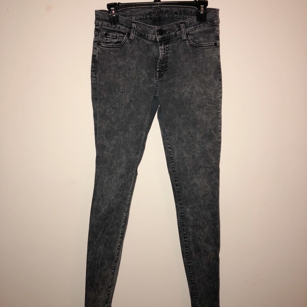 7 For All of Mankind Distressed Skinny Jeans